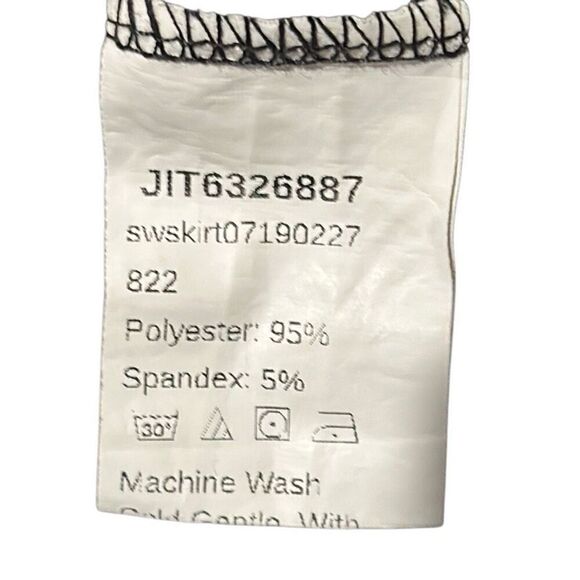 Shein Solid Black EZwear College Style Boxy Pleated Mini Skirt Ladies Small - Picture 6 of 10